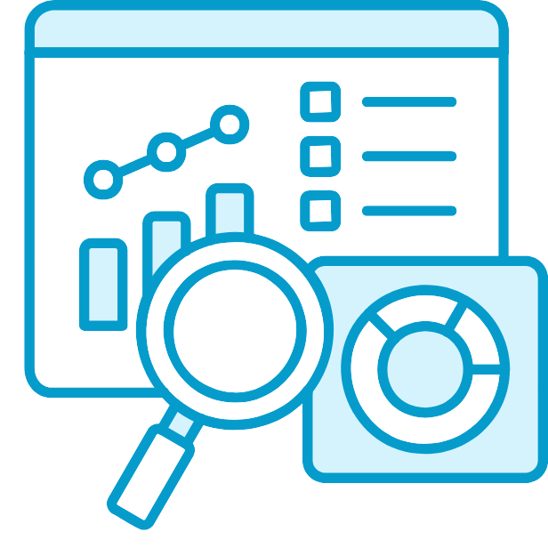 Outils d'analyse symbolisant la partie analyse en marketing.