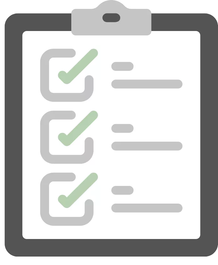 Carnet avec étapes cochées symbolisant l'organisation nécessaire à la gestion de projet.